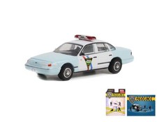 DIECAST CAR W/POLICE FIGURINE SET 1992 FORD CROWN VICTORIA POLICE INTERCEPTOR
