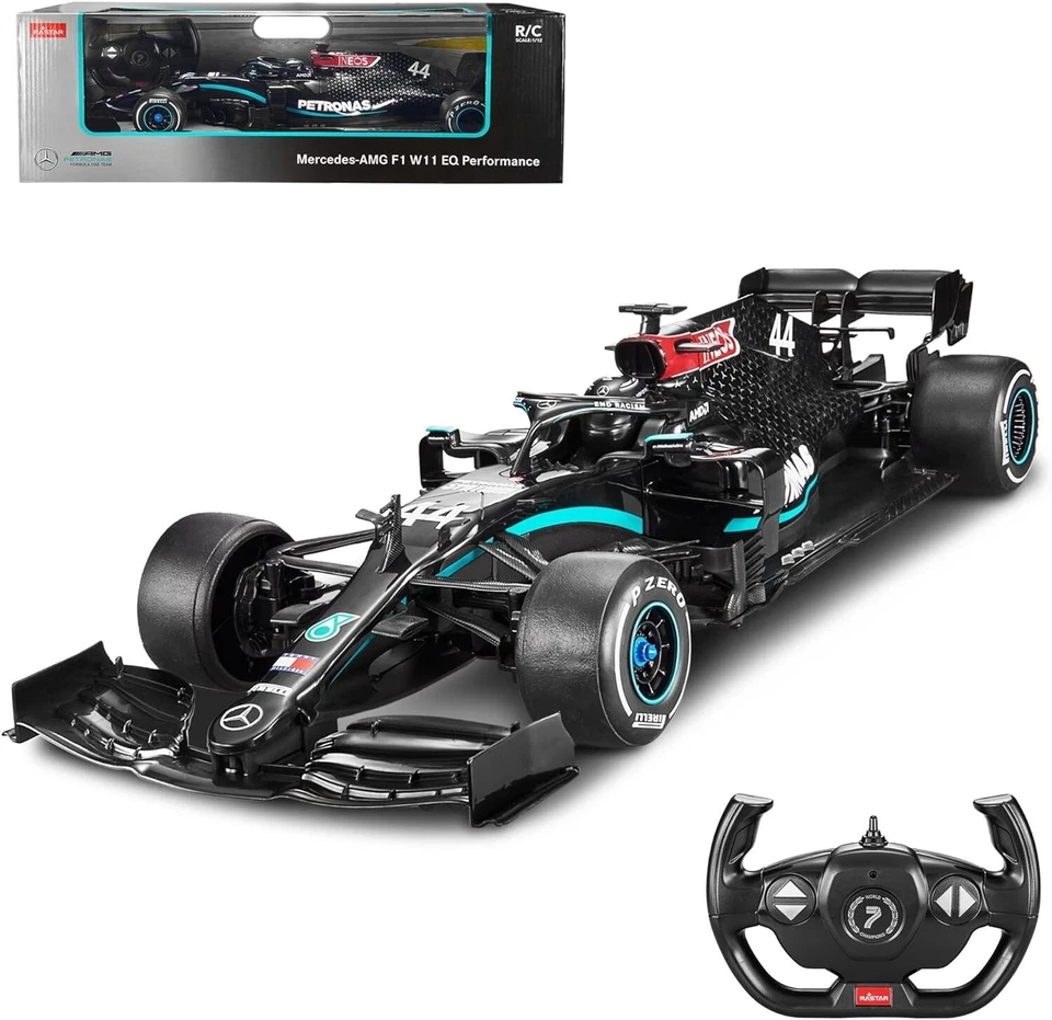 Detailed 1:12 Scale Mercedes-Benz F1 W11 Remote Control Car - Fast & Fun Racing - Image 3 of 4