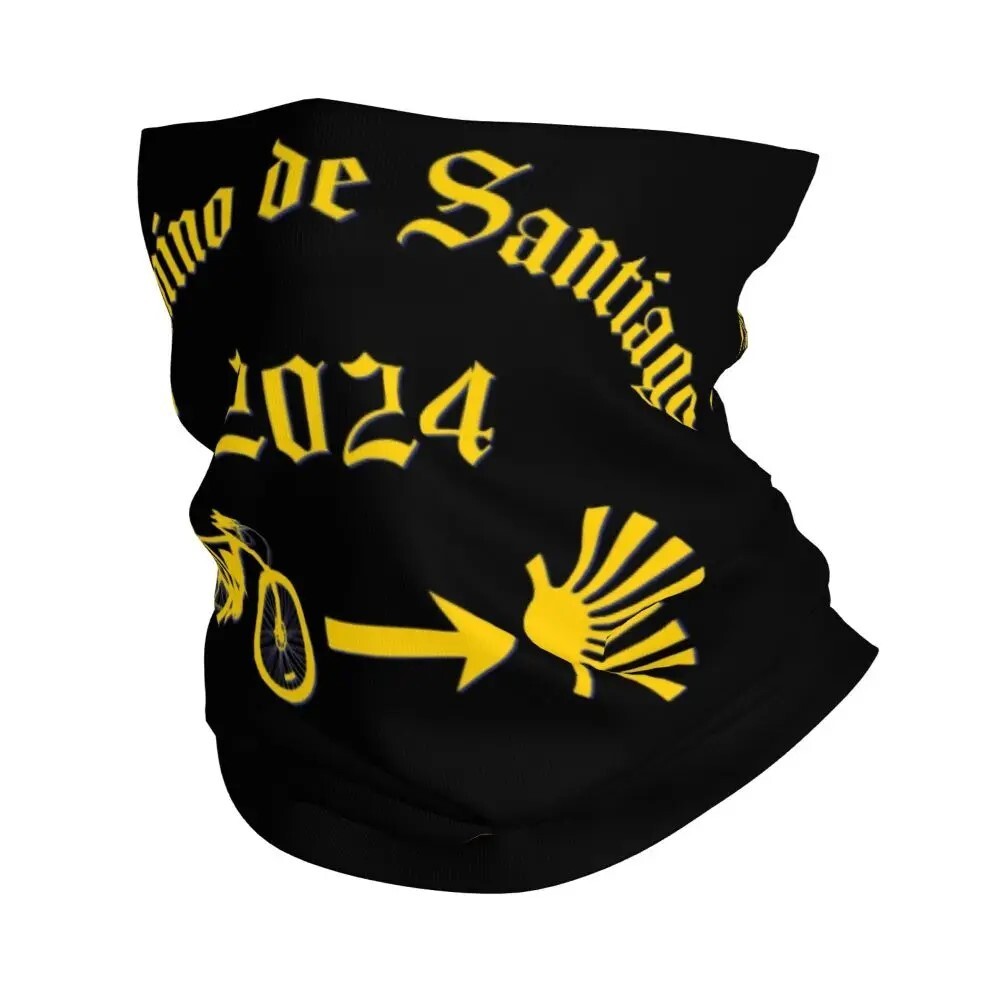 Camino de Santiago Pilgrim Neck Gaiter - Tube Bandanna - Bike Pilgrim - 2024