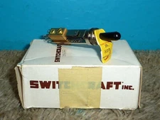 5 Switchcraft 3037L Lever Switch SPDT 2X On-Off-On NOS