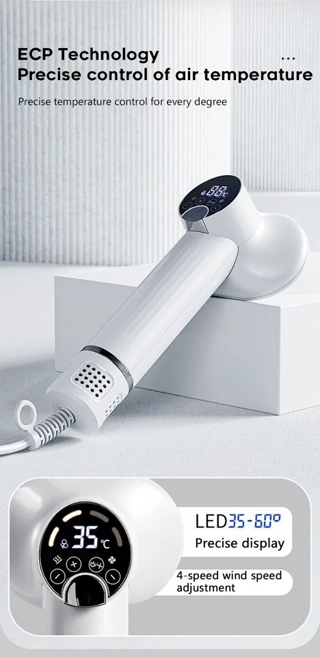 Nuevo secador de pelo portátil 2 en 1 para mascotas perro gato peine cepillo bajo ruido aseo soplado - Imagen 4 de 4