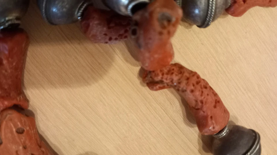 Collana Corallo E Argento - Immagine 3 di 4