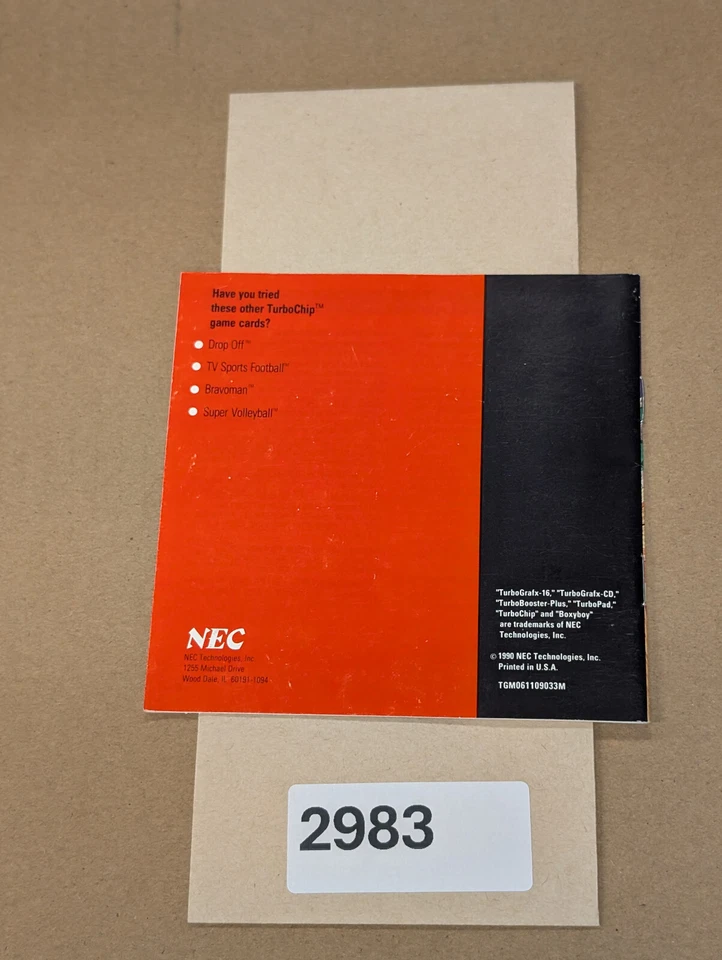 BoxyBoy - Turbo Grafx - Manual Only **NO GAME! - Image 2 of 4