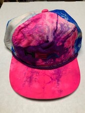 New 80s/90s Head Tennis Hat Rope Bill Multicolor Pink Blue etc Rare