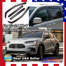 For Honda HR-V HRV 23-24 In-Channel Vent Window Visor Rain Wind Guards Deflector