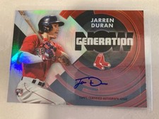 2022 Topps Jarren Duran Auto RC Generation Now Red 4/10 #GN-36 Boston Sox