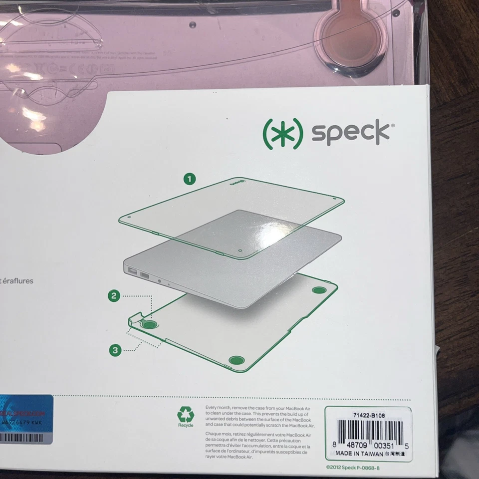 Funda Speck Products SeeThru satinada para MacBook Air 11 pulgadas rosa flor Foto 2 de 3