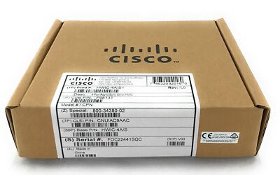 NEW Cisco HWIC-4A/S 4-Port Async/Sync Serial HWIC Router WAN Interface Card