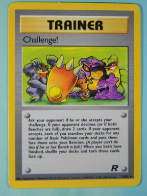 CHALLENGE! Trainer Pokemon Team Rocket Card 74/82 Uncommon