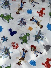Disney Pixar Toy Story 4 Toddler Bed flat top sheet Buzz, Woody Mm60