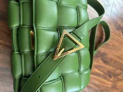 Bottega Veneta Padded Cassette Crossbody Bag - Avocado Green