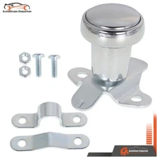 Car Metal Steering Wheel Handle Control Button Rotary 3/4 "Wide Universal