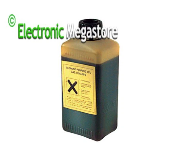 FLA-ELECTRONIC CLORURO FERRICO 1 litro PERCLORURO ACIDO PER CIRCUITI STAMPATI PCB ELETTRONICA