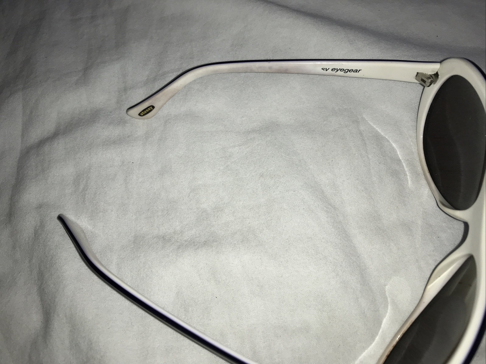 Vintage RARE STUSSY Eyegear NOVA Oval Wire Rim Su… - image 3