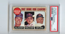 1968 Topps Home Run Leaders Carl Yastrzemski/ Killebrew #6   🚀😳💥 PSA Graded 7