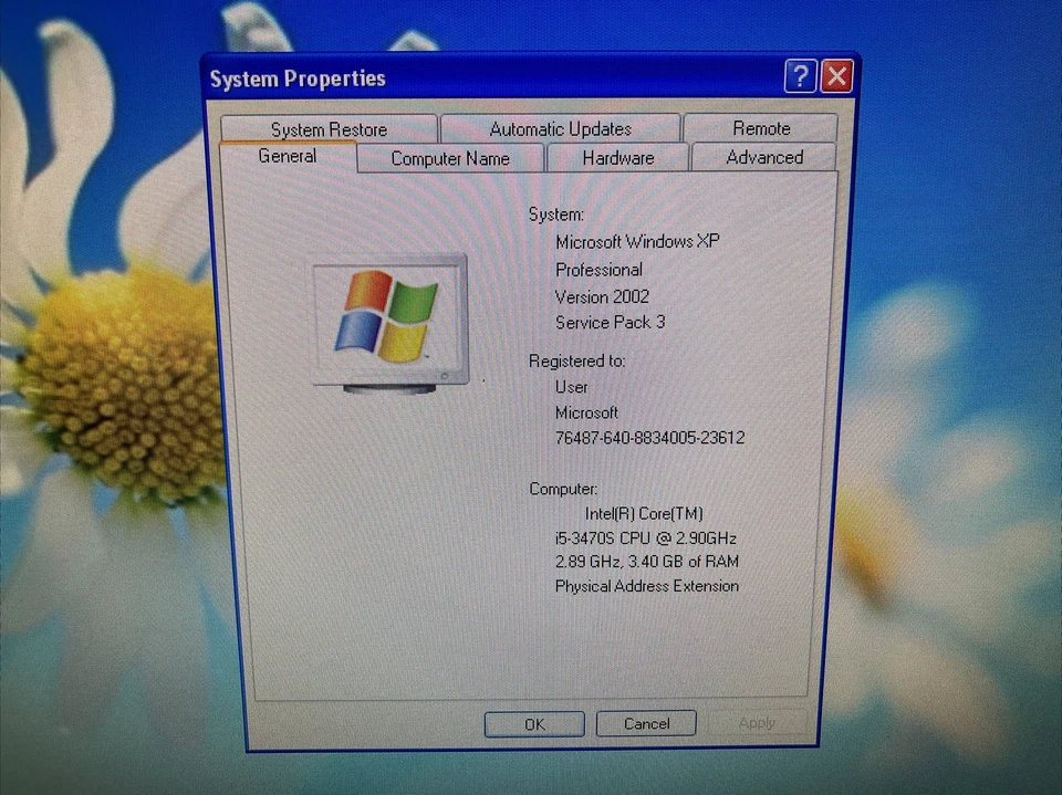 Dell OptiPlex 3011 20" AIO PC i5-3470S CPU / 4GB RAM / 500GB HDD / XP / Wi-Fi ~ - Image 3 of 4
