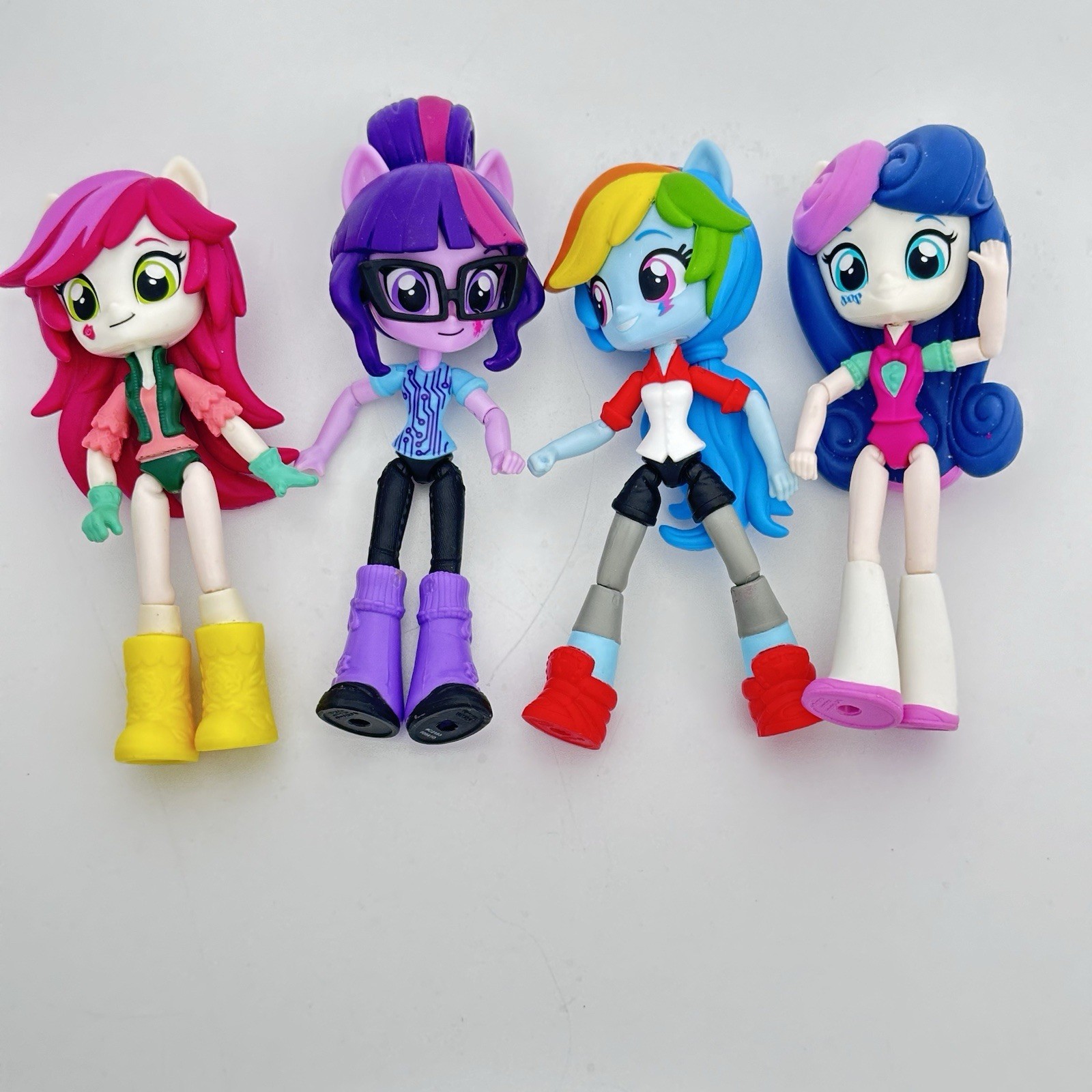 Lot Of 4 Twilight Sweetie Roseluck Rainbow Dash