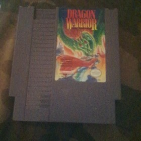 Dragon Warrior NES With Plastic Nintendo Protective Case