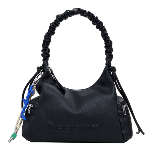 Desigual Montville Half Logo Shoulder Bag Schultertasche Tasche Black Schwarz-image