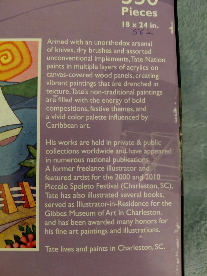 Tate Nation 550 Piece Jigsaw Puzzel Artwork By Tate Nation "On The Harbor" - Image 3 of 4