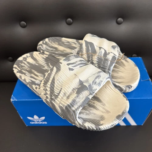 Adidas Adilette 22 Originals Slides Uomo Taglia US 11 Bianco Grigio IG5919