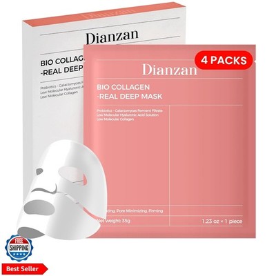 Korean Overnight -Collagen Mask, Deep Moisturizing, Firming, Glowing Glass Sk...