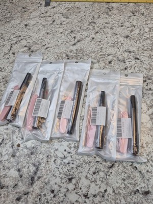 Aiya 4-Tip Brow Dark Brown Eyebrow Liner Pencil Kit with Trimmer (5-Pack)