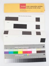 Vintage Kodak Color Separation Guides and Gray Scale Large Size