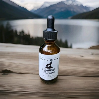 Skullcap Tincture Natural Liquid Drop 2oz Duel Extracted Stress Relief Muscle