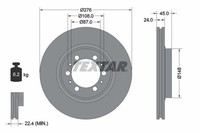 2Er-Set 2Er Set Bremsscheibe Textar 92079800 Mitsubishi MB618716 Mitsubishi MB92