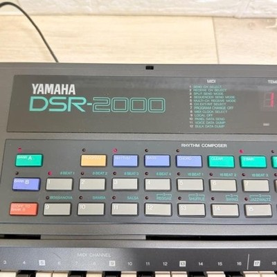 Yamaha DSR-2000 Digital Synthesizer Keyboard w/ Adapter Pedal Case