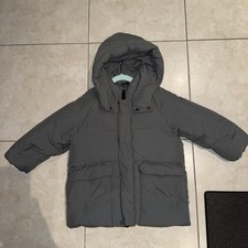 Zara Kids Jacket Quilted / puffer Winter grey color Size 3-4 y Children's
