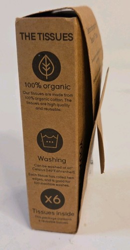 LastTissue Tessuti Organici Tascabili di LastObject Morbido Cotone Viso Riutilizzabile ROSSO - Foto 4 di 10