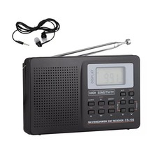 Portable Digital Radio LCD Display FM/AM/SW/MW Full Frequency Receiver