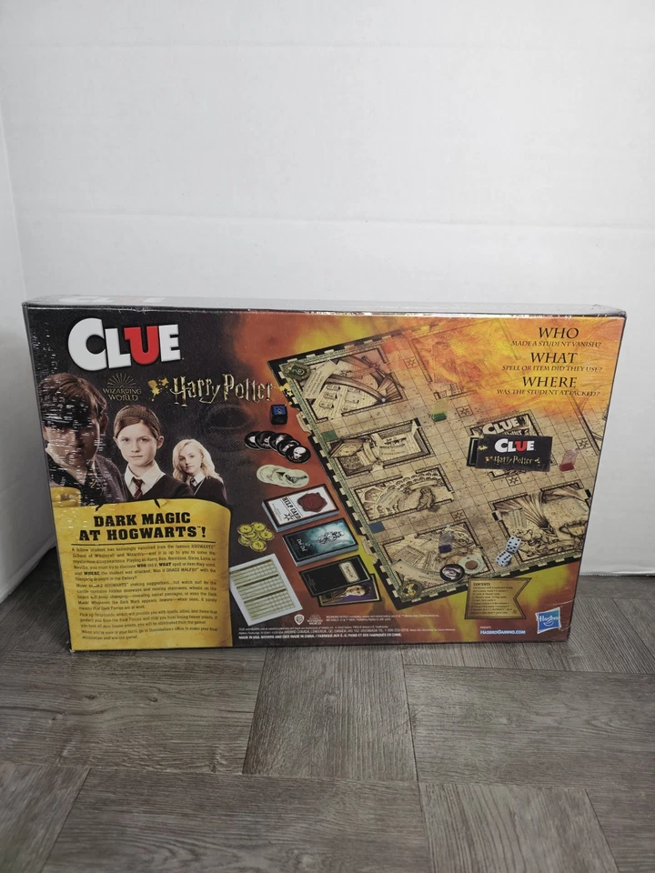 CLUE ~ Гарри Поттер (Wizarding World издание) Hasbro настольная игра - новый запечатанный новый в коробке - Изображение 4 из 4