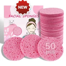Esponjas Faciales Comprimidas (50 Unidades) | Esponjas de Spa Cosméticas Kicklee