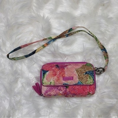 Vera Bradley Iconic Rfid All-in-One Crossbody Quilted Wristlet in Superbloom
