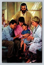 The Physician's Prayer Nathan Greene Art Postcard Loma Linda Medical
