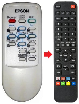 Fernbedienung geeignet für EPSON EMP83E | EMP83H | EMP83HE
