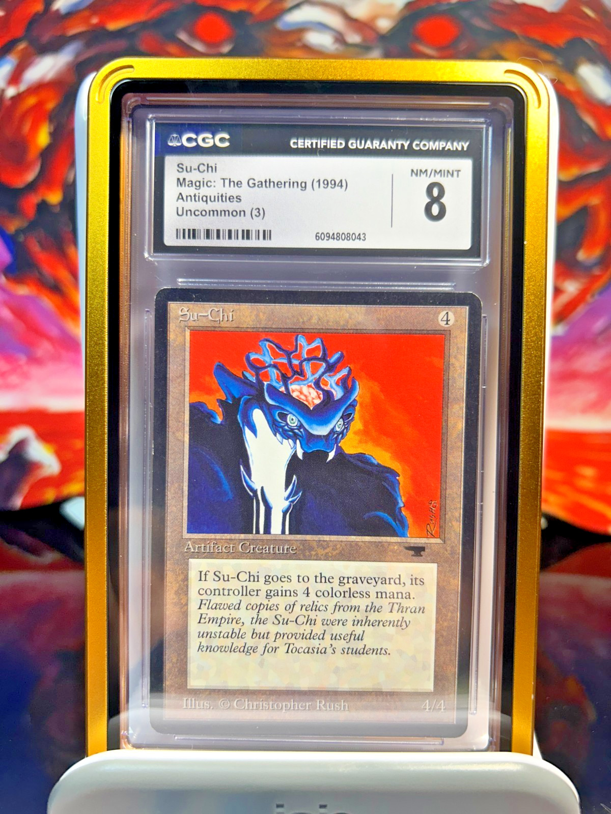**MTG Antiquities Su-Chi👹Graded **CGC 8 NM/MINT** 1994!