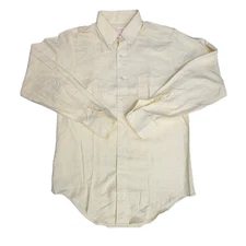 Brooks Brothers Brooksgate Long Sleeve Dress Shirt Yellow Mens Size 15 - 3