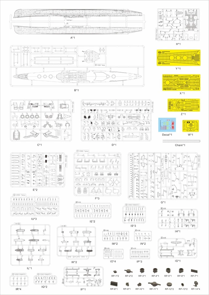 Very Fire1/350 IJN Atago Deluxe Kit（ BELBV350905DX） - Image 3 of 4