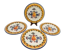 Julie Ueland Tuscan Orchard Fruit Pear 4 Salad Plates 2001Harry and David