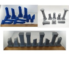 Ruined pillars PACK 28mm terrain FREE NEXT DAY SHIP Wargaming Miniature