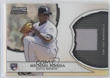 2011 Bowman Sterling Rookie Refractor Relics Michael Pineda #RRR-MP 0j6