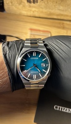 Citizen Tsuyosa Edelstahl Türkis Zifferblatt Automatik NJ0151-88X Herrenuhr