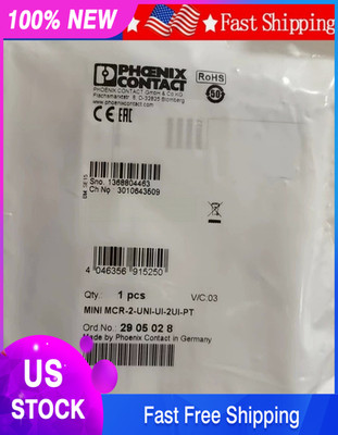 1PCS New Phoenix Contact 2905028 MINI MCR-2-UNI-UI-2UI-PT  Fast Delivery