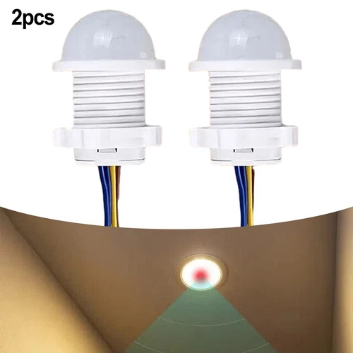 Interruptor Sensor Movimiento PIR para Luces LED 110V 220V Encendido Automático Paquete de 2 - Imagen 6 de 14