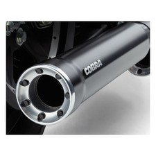 Marmitte finali di scarico silenziatori slip-on rpt race pro da 3" nero softail