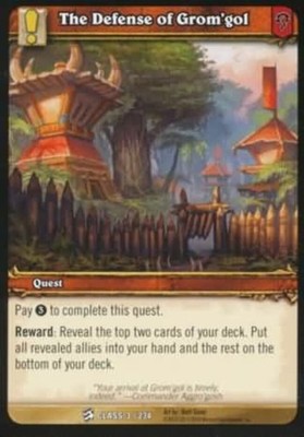 Moderate Play WoW TCG The Defense of Grom'gol Class Starter Decks World of Warcr